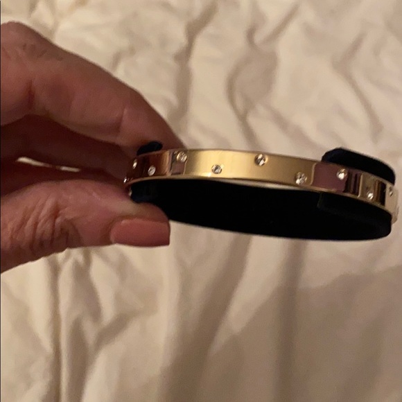 Swarovski Gold and Crystal Bangle “Random” NIB - Picture 6 of 7